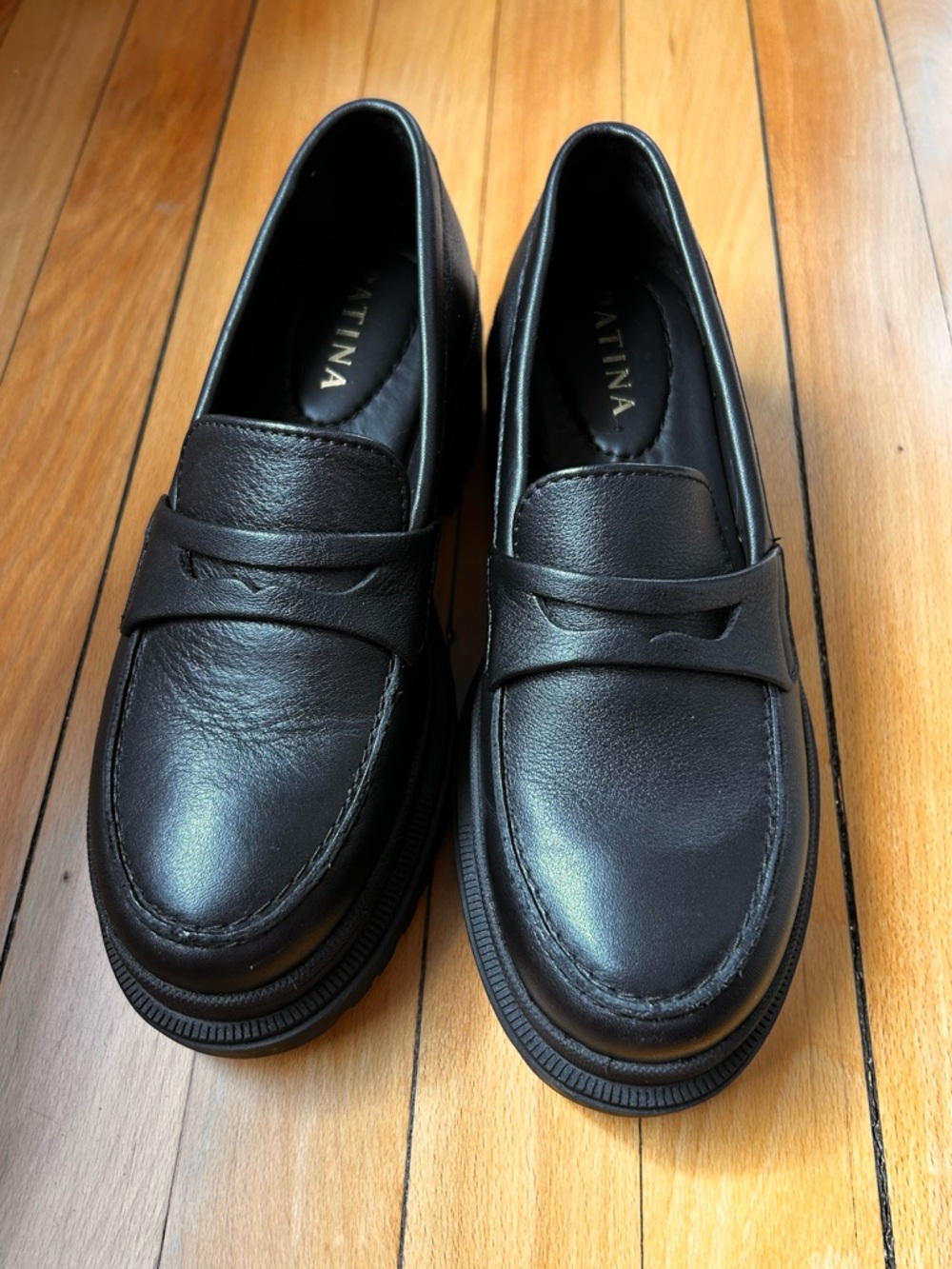 Patina Zoe Chunky Loafers in Black